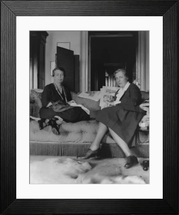 Framed Print : Eleanor Roosevelt and Marian Dickerman in Washington, D.C. 1935