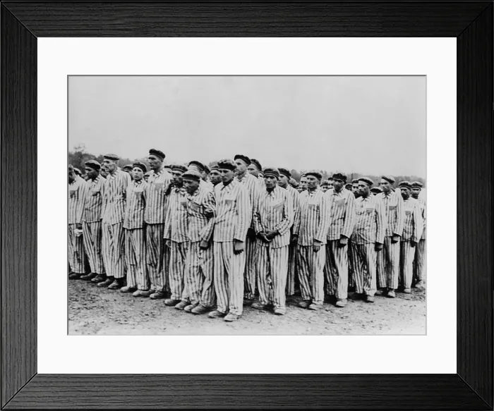 Framed Print : Roll call at Buchenwald concentration camp, ca. 1938-1941