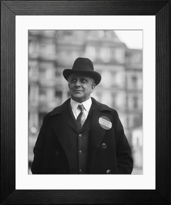 Framed Print : James J. Davis, Sec. of Labor wears a campaign button for his boss, Pres. Calvin Coolidge. It reads, Coolidge Again. (BSLOC_2015_15_110) Framed Print : James J. Davis, Sec. of Labor wears a campaign button for his boss, Pres. Calvin Coolidge. It reads, Coolidge Again. (BSLOC_2015_15_110)