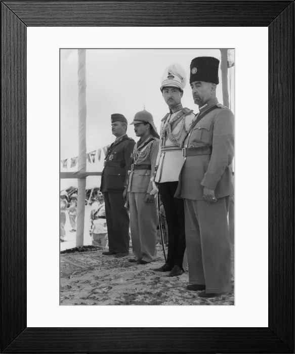 Framed Print : King Abdullah I on his coronation day in Amman, Jordan, May 25, 1946 Framed Print : King Abdullah I on his coronation day in Amman, Jordan, May 25, 1946
