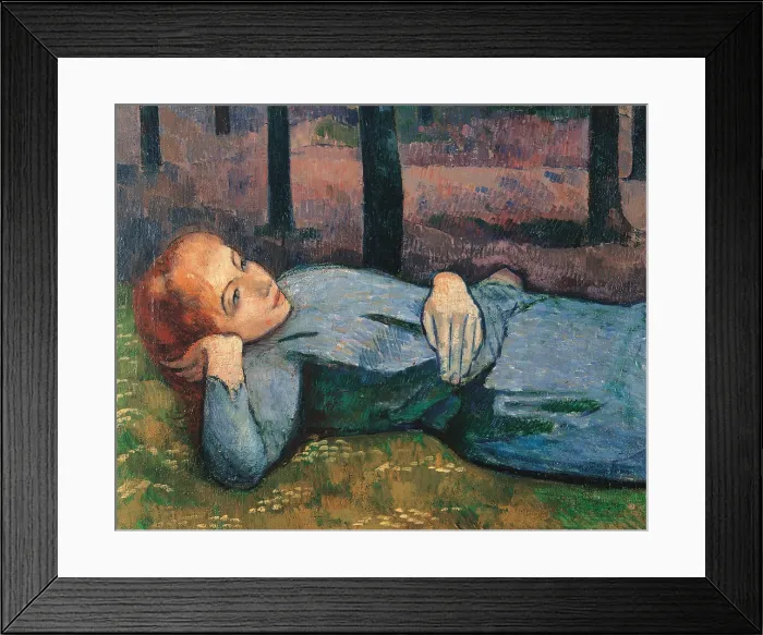 Framed Print : Madeleine in the Bois dAmour, by Emile Bernard, 1888, 19th Century, oil on canvas, cm 137 x 164 - France, Ile de France, Paris, Muse dOrsay, R.F. 1977-8. Detail Framed Print : Madeleine in the Bois dAmour, by Emile Bernard, 1888, 19th Century, oil on canvas, cm 137 x 164 - France, Ile de France, Paris, Muse dOrsay, R.F. 1977-8. Detail