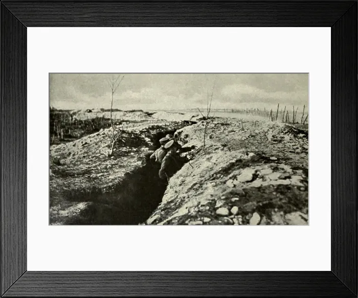 Framed Print : British Army in Italy, taking over part of the defense line on the Piave River after the Italian armys retreat in the Battle of Caporetto (Oct. 24 through Nov. 10, 1917)
