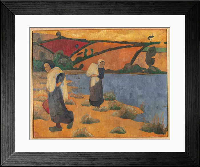 Framed Print : Brittany Women, by Emile Bernard, 19th Century, oil on canvas, - France, Ile de France, Paris, Muse dOrsay. All