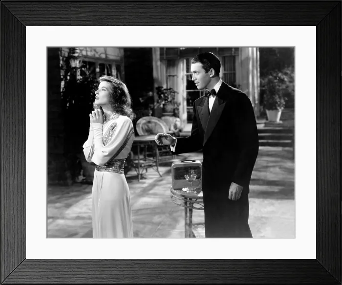 Framed Print : THE PHILADELPHIA STORY, from left: Katharine Hepburn, James Stewart, 1940