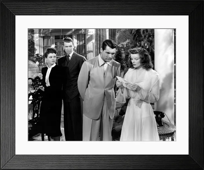 Framed Print : THE PHILADELPHIA STORY, Ruth Hussey, James Stewart, Cary Grant, Katharine Hepburn, 1940 Framed Print : THE PHILADELPHIA STORY, Ruth Hussey, James Stewart, Cary Grant, Katharine Hepburn, 1940