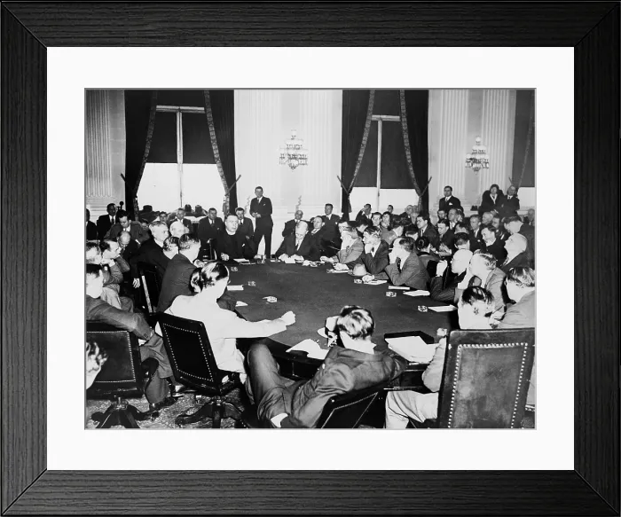Framed Print : Father Coughlin, radio priest, testifying before the House Coinage Committee, 1934 Framed Print : Father Coughlin, radio priest, testifying before the House Coinage Committee, 1934