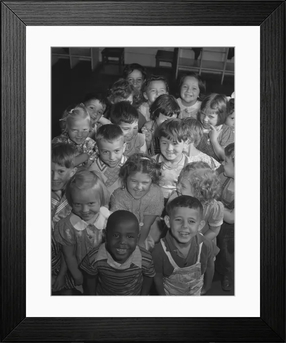 Framed Print : Nursery children at a Red Hook, Brooklyn, housing development, June 1942. Photo by Arthur Rothstein. (BSLOC_2013_8_97) Framed Print : Nursery children at a Red Hook, Brooklyn, housing development, June 1942. Photo by Arthur Rothstein. (BSLOC_2013_8_97)