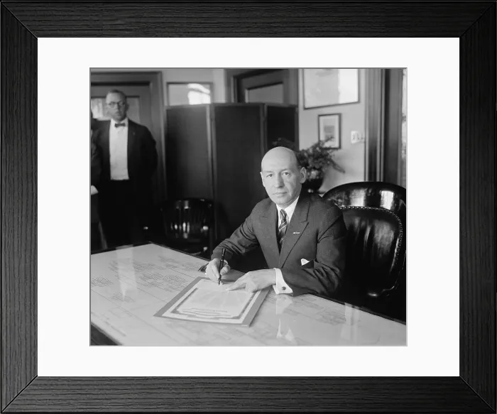 Framed Print : Veteran's Bureau head, Gen. Frank T. Hines, May 20, 1924. He replaced the corrupt Charles Forbes Framed Print : Veteran's Bureau head, Gen. Frank T. Hines, May 20, 1924. He replaced the corrupt Charles Forbes