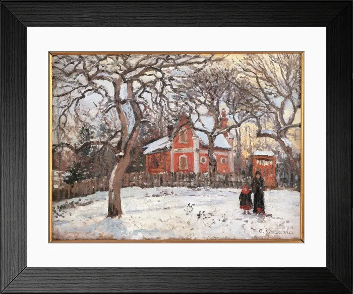 Framed Print : Chestnut Trees at Louveciennes, by Camille Pissarro, 1872 about, 19th Century, oil on canvas, cm 41 x 54 - France, Ile de France, Paris, Muse dOrsay, RF1954-18. All