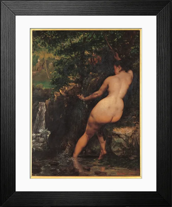 Framed Print : The Source also known as Bather at the Source, by Gustave Courbet, 1868, 19th Century, oil on canvas, cm 128 x 97 - France, Ile de France, Paris, Muse dOrsay. All Framed Print : The Source also known as Bather at the Source, by Gustave Courbet, 1868, 19th Century, oil on canvas, cm 128 x 97 - France, Ile de France, Paris, Muse dOrsay. All