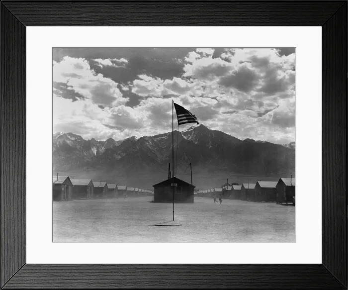 Framed Print : Dust storm at Manzanar internment camp for Japanese Americans for during World War 2. California, July 3, 1942. Photo by Dorothea Lange. (BSLOC_2013_11_170) Framed Print : Dust storm at Manzanar internment camp for Japanese Americans for during World War 2. California, July 3, 1942. Photo by Dorothea Lange. (BSLOC_2013_11_170)