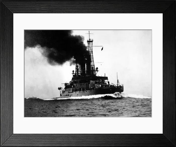 Framed Print : USS Michigan was a South Carolina-class battleship that saw action against Mexico and escorted convoys during World War I. Enrique Muller photo ca. 1918