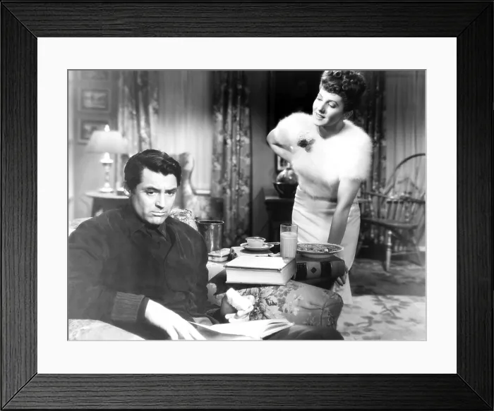 Framed Print : THE TALK OF THE TOWN, from left: Cary Grant, Jean Arthur, 1942 Framed Print : THE TALK OF THE TOWN, from left: Cary Grant, Jean Arthur, 1942