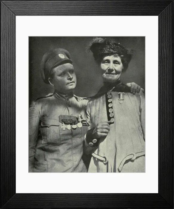 Framed Print : Maria Bochkarieva with Emmeline Pankhurst during the Russian Revolution. 1917 Framed Print : Maria Bochkarieva with Emmeline Pankhurst during the Russian Revolution. 1917