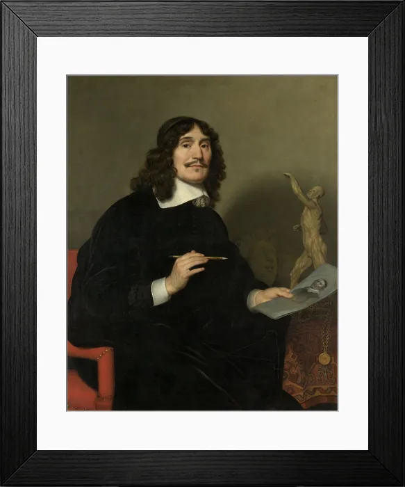 Framed Print : Self-Portrait of an Artist, by Gerard van Honthorst, 1655, Dutch painting, oil on canvas. Self-portrait of the artist drawing a portrait of Abraham Bloemaert (BSLOC_2016_3_49) Framed Print : Self-Portrait of an Artist, by Gerard van Honthorst, 1655, Dutch painting, oil on canvas. Self-portrait of the artist drawing a portrait of Abraham Bloemaert (BSLOC_2016_3_49)