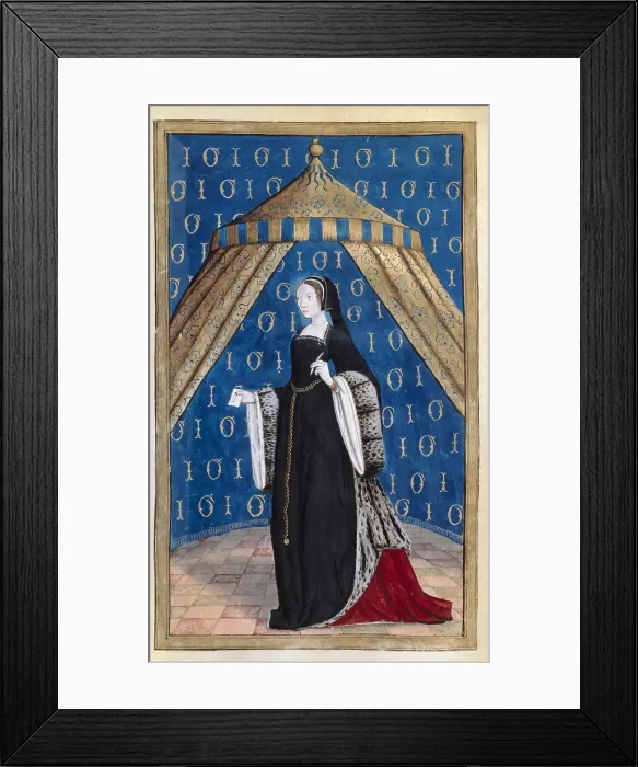 Framed Print : OVID, Publius Ovidius Naso (43 BC-18). Latin poet. 'Epistles'. French manuscript from the 15th c. Gothic art. Miniature Painting. FRANCE. Paris. National Library