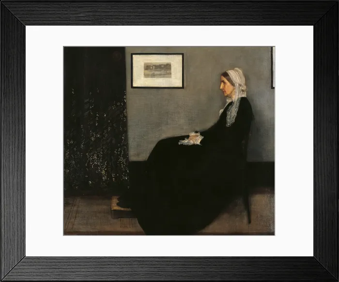 Framed Print : Arrangement in Gray and Black No Framed Print : Arrangement in Gray and Black No
