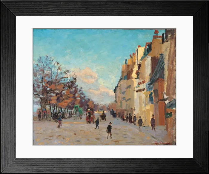 Framed Print : Sidewalk, Snow Effect, wrongly known as Quay de Bercy, Paris, by Jean-Baptiste-Armand Guillaumin, 19th Century, oil on canvas, cm 50, 5 x 61, 2 - France, Ile de France, Paris Framed Print : Sidewalk, Snow Effect, wrongly known as Quay de Bercy, Paris, by Jean-Baptiste-Armand Guillaumin, 19th Century, oil on canvas, cm 50, 5 x 61, 2 - France, Ile de France, Paris
