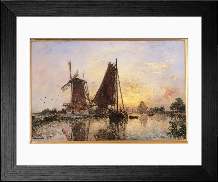 Framed Print : Boats by the Mill, by Unknown Artist, 1868, 19th Century, oil on canvas, cm 52, 5 x 81, 3 - France, Ile de France, Paris, Muse dOrsay. All Framed Print : Boats by the Mill, by Unknown Artist, 1868, 19th Century, oil on canvas, cm 52, 5 x 81, 3 - France, Ile de France, Paris, Muse dOrsay. All
