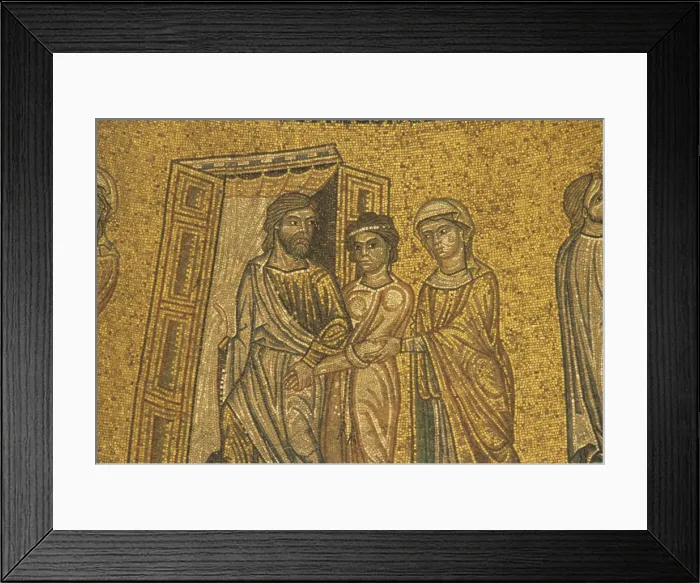 Framed Print : Dome of the stories of Abraham, by Unknown Artist, 1215 - 1280, 13th Century, mosaic - Italy, Veneto, Venice, Saint Mark's Basilica. Detail