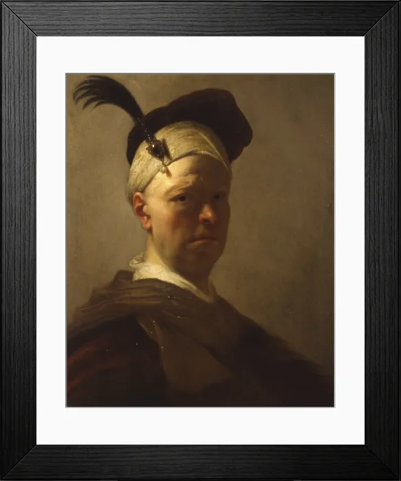 Framed Print : Self-portrait, by Salomon Adler, 17th Century, oil on canvas - Private collection. Whole artwork view. Portrait of three quarters of a painter with hat with feather Framed Print : Self-portrait, by Salomon Adler, 17th Century, oil on canvas - Private collection. Whole artwork view. Portrait of three quarters of a painter with hat with feather