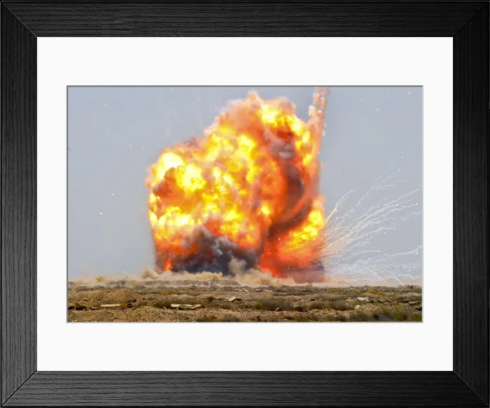 Framed Print : A controlled detonation of captured explosives set off by US and Iraqi soldiers outside Bassami Iraq July 13 2010. (BSLOC_2011_12_160) Framed Print : A controlled detonation of captured explosives set off by US and Iraqi soldiers outside Bassami Iraq July 13 2010. (BSLOC_2011_12_160)