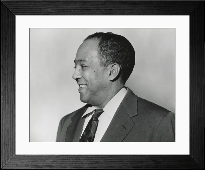 Framed Print : Langston Hughes was a leader of the Harlem Renaissance in New York City in the 1920s