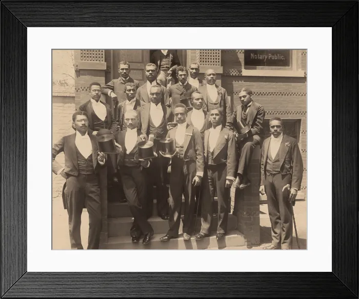 Framed Print : Howard University graduating law class poses in formal dress in 1900