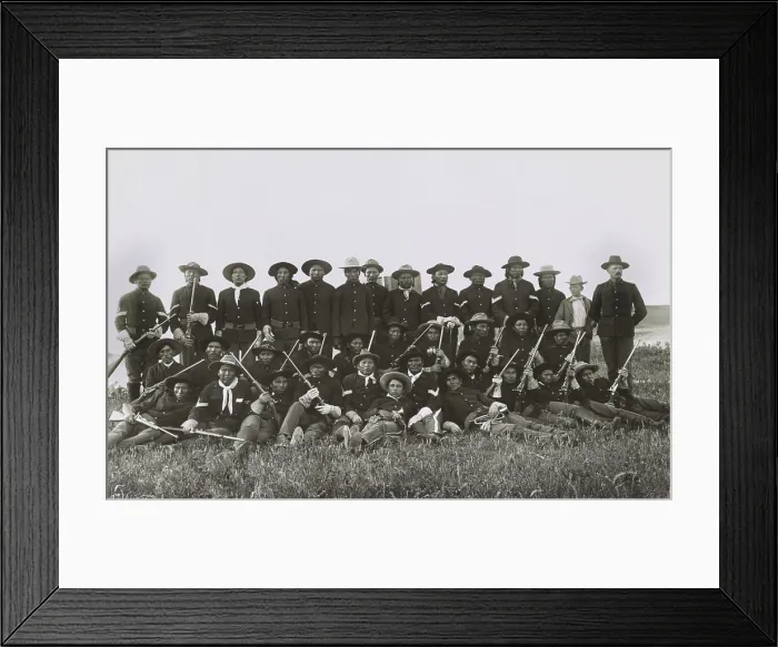 Framed Print : Lieut. John Pershing, Commander, with his Troop B Ogallala Sioux Indian Scouts, US Cavalry, 1891 Framed Print : Lieut. John Pershing, Commander, with his Troop B Ogallala Sioux Indian Scouts, US Cavalry, 1891