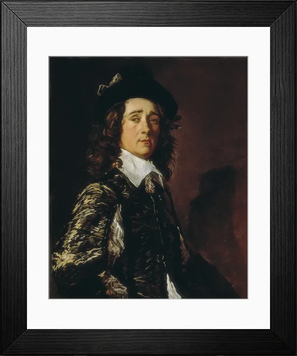 Framed Print : HALS, Frans (1580-1666). Portrait of Jasper Schade van Vestrum. ca. 1645. Flemish art. ; Baroque art. Oil on canvas. CZECH Rep.. Prague. National Gallery in Prague