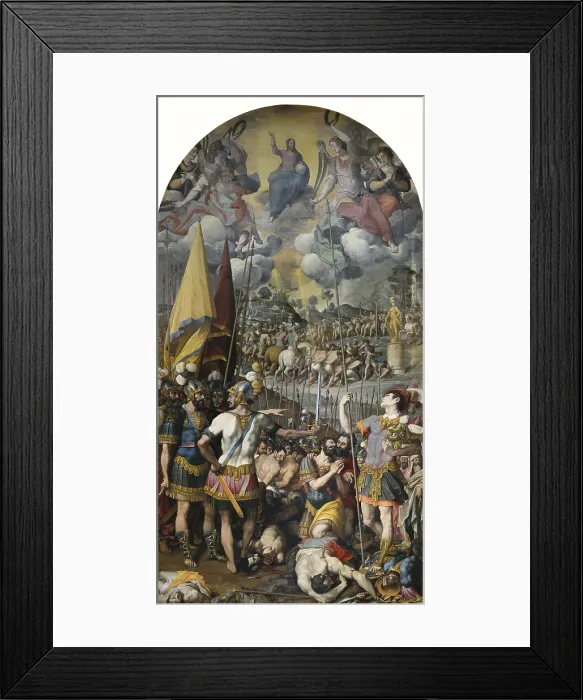 Framed Print : CINCINATO, Romulo ( -1593); CINCINATO, Romulo ( -1593). The Martyrdom of St Maurice. 1583 - 1584; The Martyrdom of St Maurice. 1583 - 1584. SPAIN. San Lorenzo de El Escorial