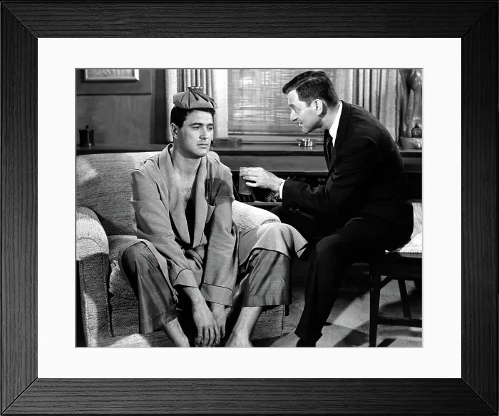 Framed Print : PILLOW TALK, Rock Hudson, Tony Randall, 1959