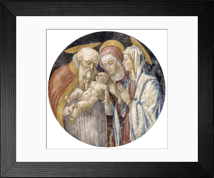 Framed Print : Decoration of the Vault, by Niccol da Verona, 1482, 15th Century, fresco - Italy, Lombardy, Mantua, Saint Mary of the Votes. Whole artwork view
