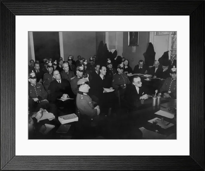 Framed Print : Graf von Moltke and members of the Kreisau Circle anti-Nazi resistance group on trial in 1944 Framed Print : Graf von Moltke and members of the Kreisau Circle anti-Nazi resistance group on trial in 1944