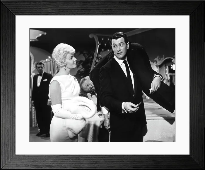 Framed Print : PILLOW TALK, Doris Day, Nick Adams, Rock Hudson, 1959