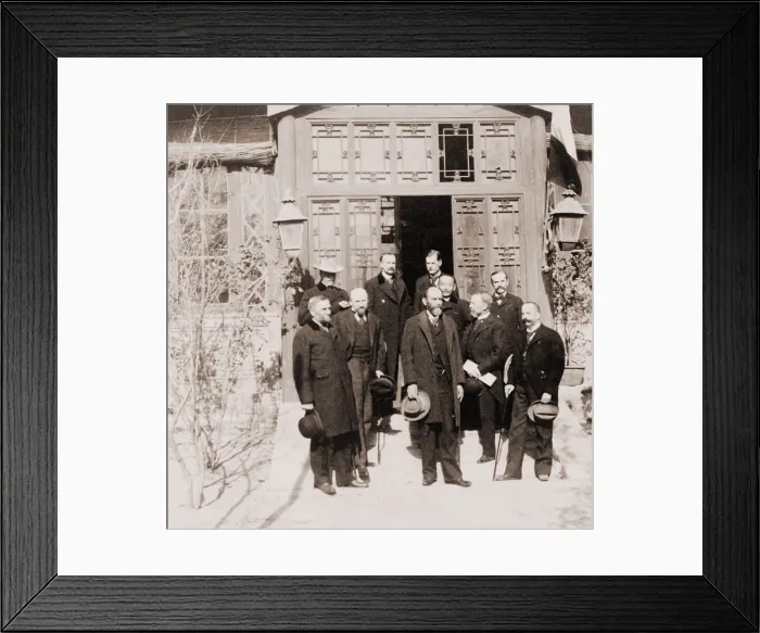 Framed Print : Ministers of foreign powers negotiated the Boxer Protocol in Jan. 1901 Framed Print : Ministers of foreign powers negotiated the Boxer Protocol in Jan. 1901