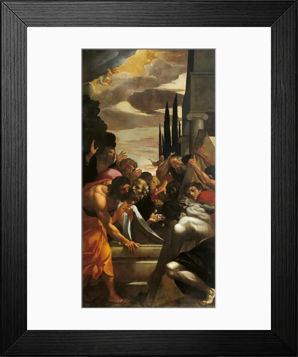 Framed Print : The Apostles at the Tomb of the Virgin, by Annibale Carracci, 1606 - 1609, 17th Century, oil on canvas, cm 665 x 345 - Italy, Emilia Romagna, Parma, National Gallery. All Framed Print : The Apostles at the Tomb of the Virgin, by Annibale Carracci, 1606 - 1609, 17th Century, oil on canvas, cm 665 x 345 - Italy, Emilia Romagna, Parma, National Gallery. All