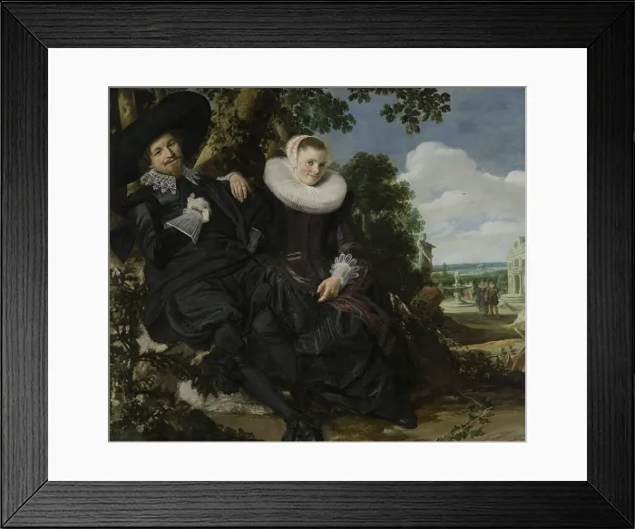 Framed Print : Isaac Massa and Beatrix van der Laen, by Frans Hals, c. 1622, Dutch painting, oil on canvas