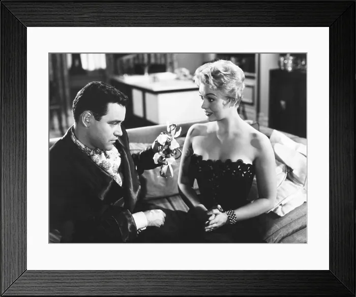 Framed Print : PHFFFT, from left: Jack Lemmon, Kim Novak, 1954