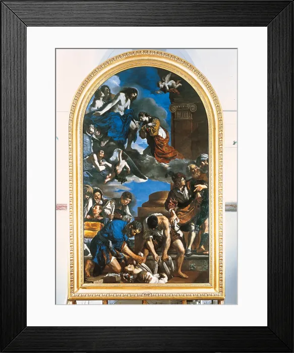 Framed Print : Burial and Glory of St Petronilla, by Giovan Francesco Barbieri known as il Guercino, 1622 - 1623, 17th Century, oil on canvas, cm 720 x 423 - Italy, Lazio, Rome Framed Print : Burial and Glory of St Petronilla, by Giovan Francesco Barbieri known as il Guercino, 1622 - 1623, 17th Century, oil on canvas, cm 720 x 423 - Italy, Lazio, Rome