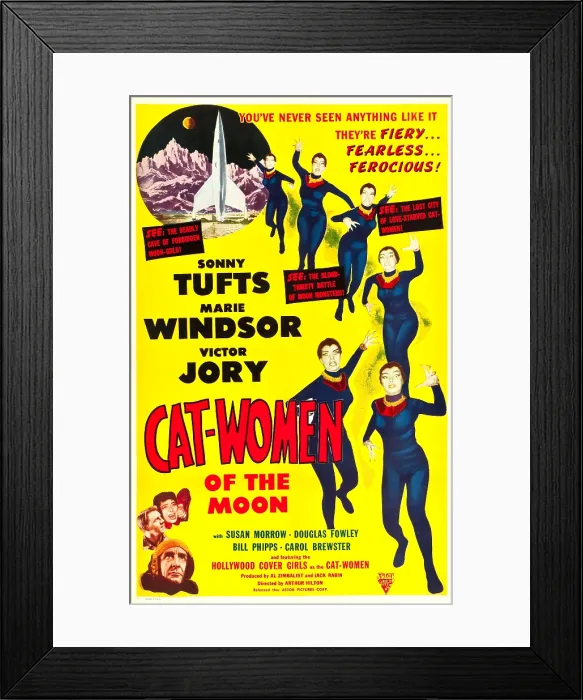 Framed Print : CAT-WOMEN OF THE MOON, US poster, 1953 Framed Print : CAT-WOMEN OF THE MOON, US poster, 1953