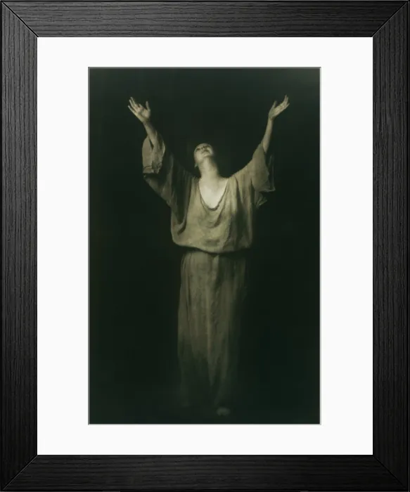 Framed Print : Isadora Duncan performed at the Century Theatre at West 60th Street, NYC, during WW1. This photo is one of a group made by Arnold Genthe at this time (BSLOC_2017_12_46)