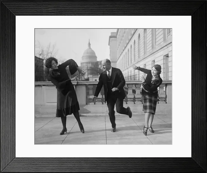 Framed Print : Congressman John Lanneau McMillan of South Carolina dances the Charleston, Feb.23, 1926