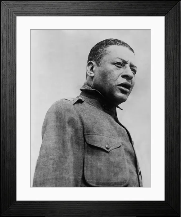 Framed Print : Egbert Austin Bert, African American entertainer singing for 15th Regiment, NYC, c. 1916-22 Framed Print : Egbert Austin Bert, African American entertainer singing for 15th Regiment, NYC, c. 1916-22