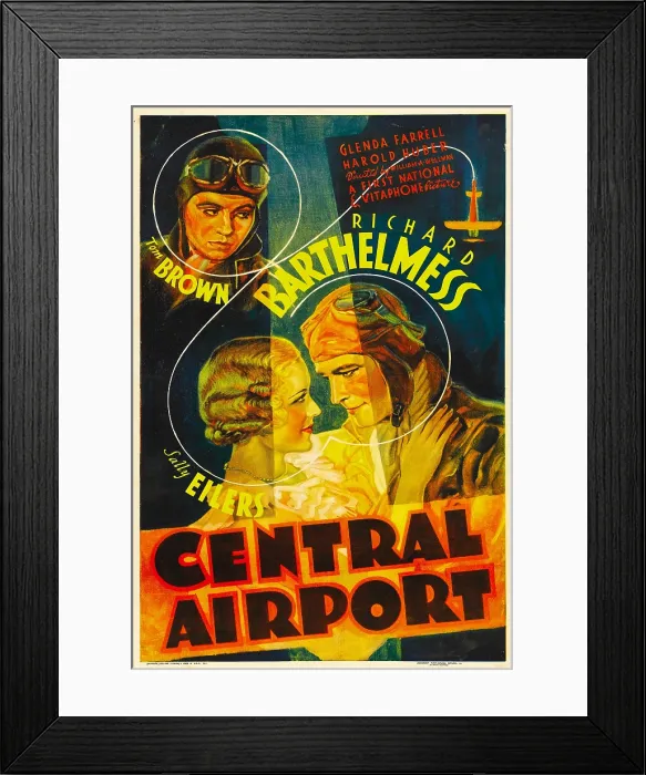 Framed Print : CENTRAL AIRPORT, top left: Tom Brown, bottom from left: Sally Eilers, Richard Barthelmess, 1933 Framed Print : CENTRAL AIRPORT, top left: Tom Brown, bottom from left: Sally Eilers, Richard Barthelmess, 1933