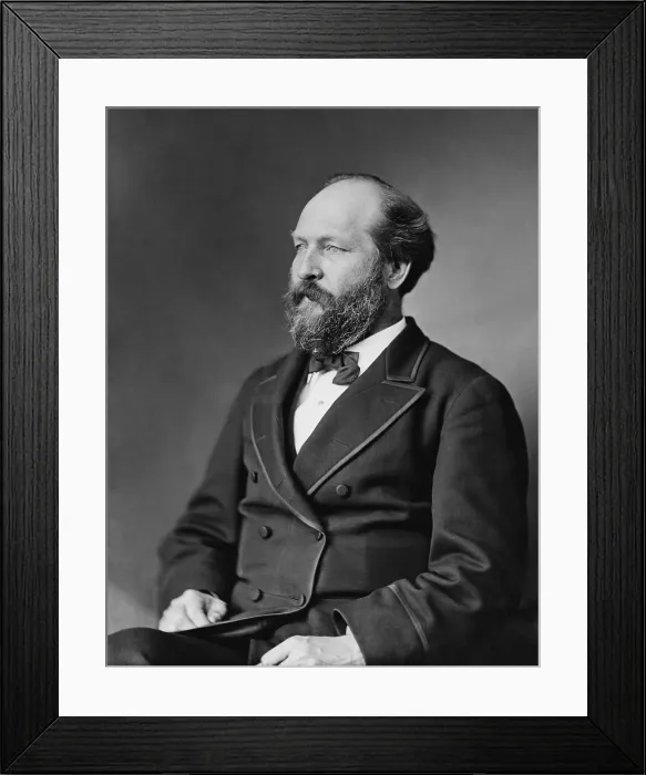 Framed Print : President James Garfield, 1881, the 20th US President Framed Print : President James Garfield, 1881, the 20th US President