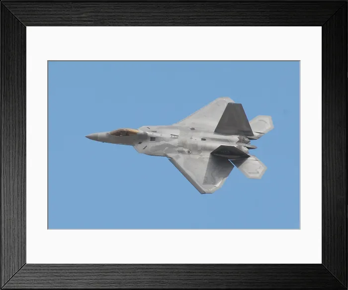 Framed Print : F-22 Raptor fighter executes an aerial maneuver at Luke Air Force Base Ariz. March 19 2011. (BSLOC_2011_12_224) Framed Print : F-22 Raptor fighter executes an aerial maneuver at Luke Air Force Base Ariz. March 19 2011. (BSLOC_2011_12_224)