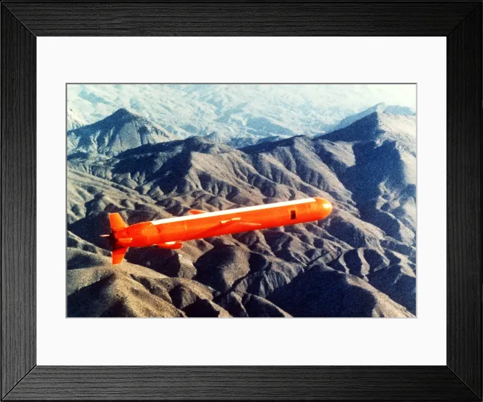 Framed Print : Tomahawk Sea Launch Cruise Missile in flight. Nov. 26 1980. (BSLOC_2011_12_242)
