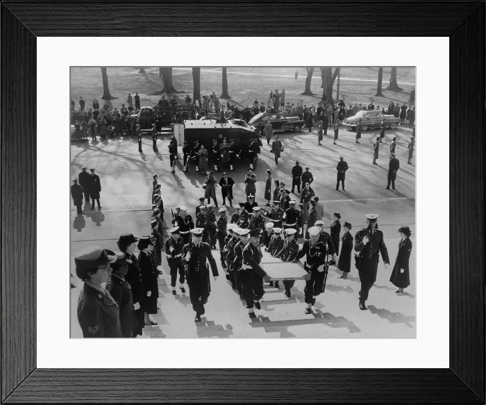 Framed Print : U.S. Constitution moved to National Archives from its previous custody at the Library of Congress Framed Print : U.S. Constitution moved to National Archives from its previous custody at the Library of Congress