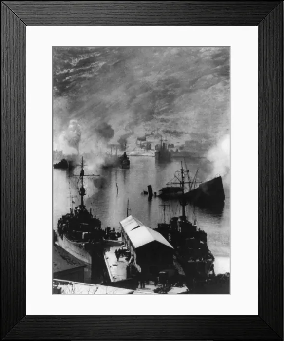 Framed Print : German captured Narvik, in Norway's far north in June 1940. Narvik was strategic as the winter gateway to the ore fields of Sweden Framed Print : German captured Narvik, in Norway's far north in June 1940. Narvik was strategic as the winter gateway to the ore fields of Sweden